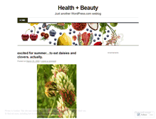 Tablet Screenshot of healthbeautylove.wordpress.com