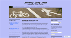 Desktop Screenshot of constantlycyclinglondon.wordpress.com