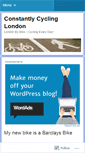 Mobile Screenshot of constantlycyclinglondon.wordpress.com