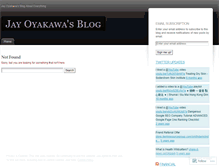 Tablet Screenshot of jayoyakawa.wordpress.com