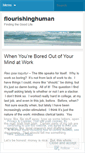 Mobile Screenshot of flourishinghuman.wordpress.com