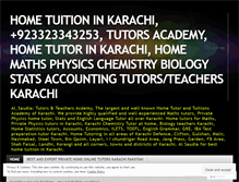 Tablet Screenshot of hometuitioninkarachi.wordpress.com