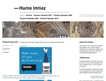 Tablet Screenshot of humaimtiaz.wordpress.com