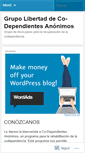 Mobile Screenshot of codependientesgrupolibertad.wordpress.com