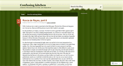 Desktop Screenshot of confusingkitchen.wordpress.com