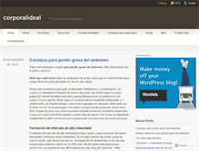 Tablet Screenshot of corporalideal.wordpress.com