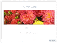 Tablet Screenshot of flowerbaar.wordpress.com