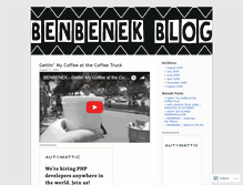 Tablet Screenshot of benbenek.wordpress.com