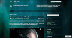 Desktop Screenshot of crossmediaconnect.wordpress.com