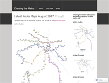 Tablet Screenshot of chasingthemetro.wordpress.com