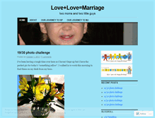 Tablet Screenshot of loveplusloveequalsmarriage.wordpress.com