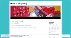 Desktop Screenshot of mylifeinadiaperbag.wordpress.com