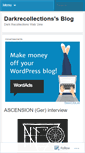 Mobile Screenshot of darkrecollections.wordpress.com