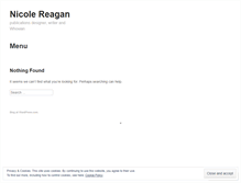 Tablet Screenshot of nicolereagan.wordpress.com