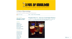 Desktop Screenshot of apintofknowledge.wordpress.com