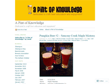 Tablet Screenshot of apintofknowledge.wordpress.com