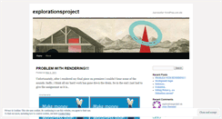 Desktop Screenshot of explorationsproject.wordpress.com