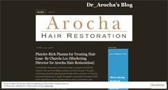 Desktop Screenshot of drarocha.wordpress.com