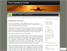 Tablet Screenshot of casualtytocockpit.wordpress.com