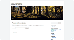 Desktop Screenshot of aboutcristina.wordpress.com