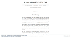 Desktop Screenshot of kangarooseamstress.wordpress.com