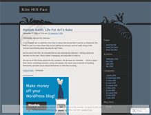 Tablet Screenshot of kimhillfan.wordpress.com
