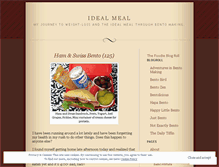 Tablet Screenshot of idealmeal.wordpress.com