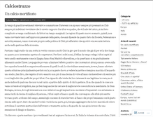 Tablet Screenshot of calciostruzzo.wordpress.com