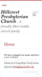 Mobile Screenshot of hillcrestpca.wordpress.com
