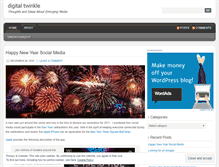 Tablet Screenshot of digitaltwinkle.wordpress.com