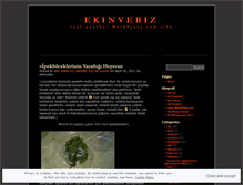 Tablet Screenshot of ekinvebiz.wordpress.com