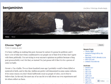 Tablet Screenshot of benjamininn.wordpress.com