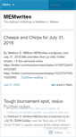Mobile Screenshot of memwrites.wordpress.com