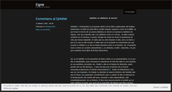 Desktop Screenshot of eignis.wordpress.com