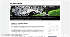 Desktop Screenshot of ecmdirections.wordpress.com