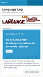 Mobile Screenshot of langlearnlog.wordpress.com