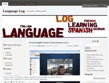 Tablet Screenshot of langlearnlog.wordpress.com