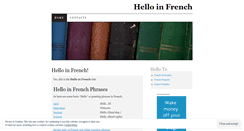 Desktop Screenshot of helloinfrench.wordpress.com