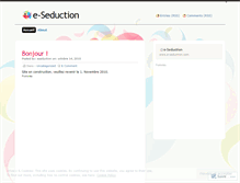 Tablet Screenshot of eseduction.wordpress.com