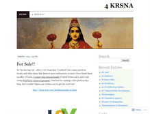 Tablet Screenshot of 4krsna.wordpress.com