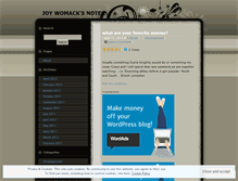 Tablet Screenshot of joywomack.wordpress.com