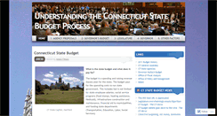 Desktop Screenshot of ctbudgetprocess.wordpress.com