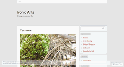 Desktop Screenshot of ironicarts.wordpress.com