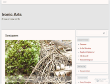 Tablet Screenshot of ironicarts.wordpress.com