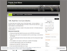Tablet Screenshot of pistolsandmore.wordpress.com