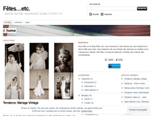 Tablet Screenshot of fetesetc.wordpress.com
