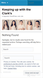 Mobile Screenshot of keepingupwiththeclarks.wordpress.com