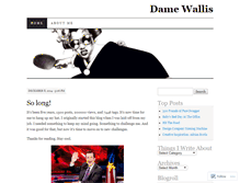 Tablet Screenshot of damewallis.wordpress.com
