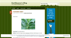 Desktop Screenshot of kartikaayoe.wordpress.com