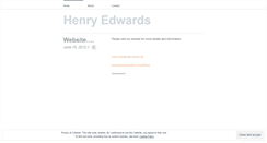 Desktop Screenshot of henryedwardsblog.wordpress.com